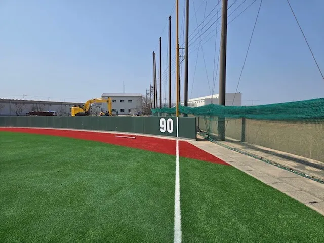石川県 駒谷記念野球場(防護フェンス設置)