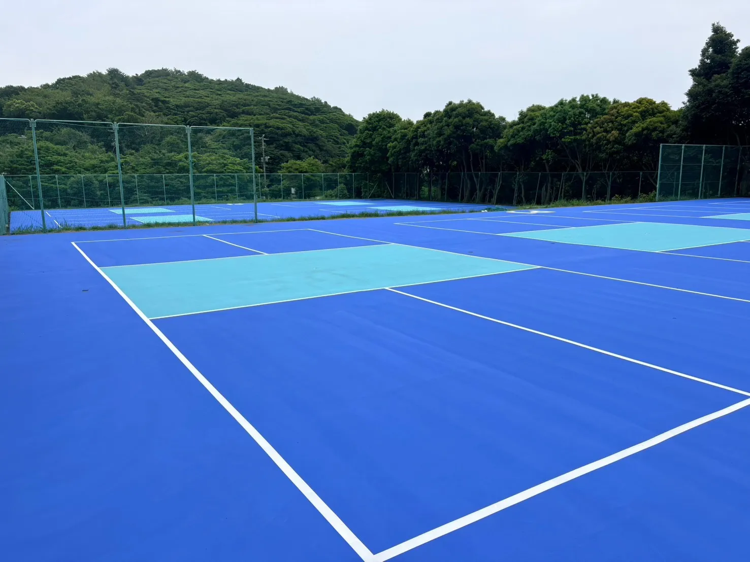 ピックルボールコート施工　完成報告
